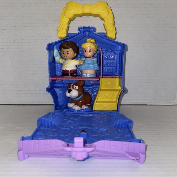Little People Disney Princess Cinderella On-the-Go Playset with 3 Figures Lot - Picture 13 of 13